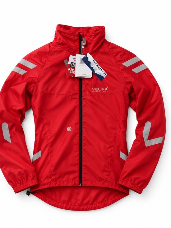 Visijax UK Other - Visijax UK shop Red Reflective Cycling Jacket New High Visibility Waterproof
